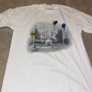 REALLY RICH Men's Kankan GeekyLand V2 T-Shirt Size L In White